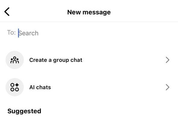 ai chats Instagram