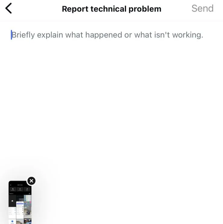 bug report