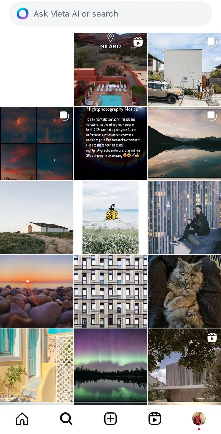 instagram reset suggested content glitch