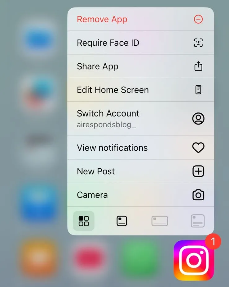 remove app instagram