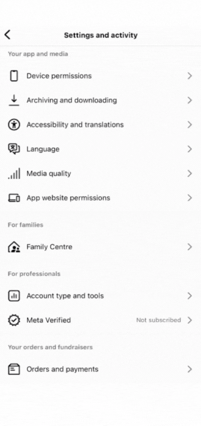 revoke app/website access on Instagram