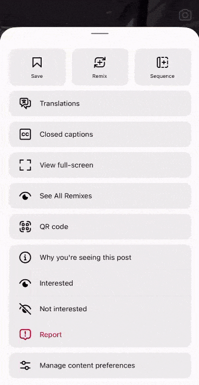 reset suggested content on instagram