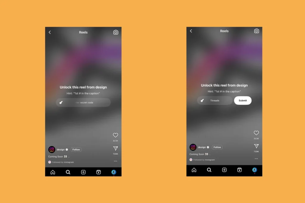 instagram reel locking feature